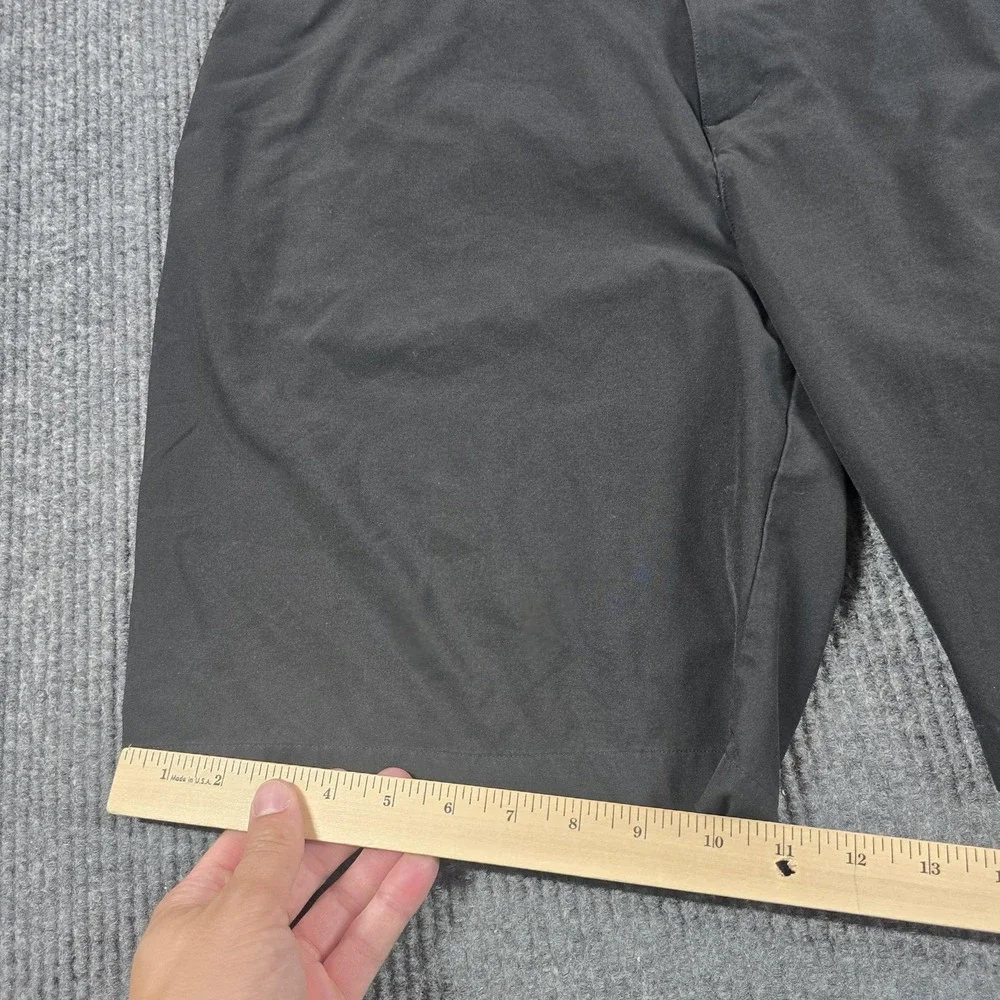Adidas Shorts Mens 40 Black Chino Microfiber Stretch Golf Casual Summer - Picture 8 of 13